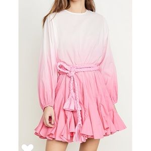nwt rhode ella pink ombré dress size small